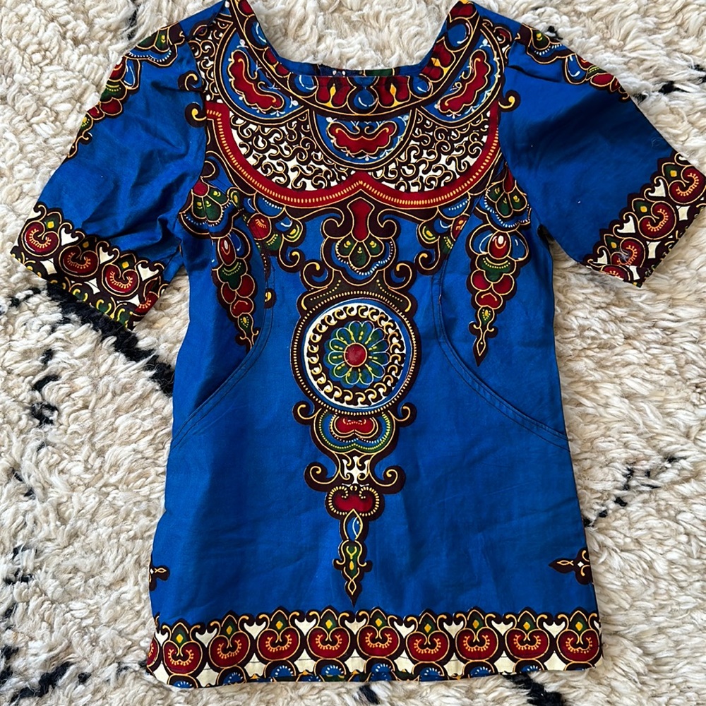 Bapribap Cotton wax print toddler dress